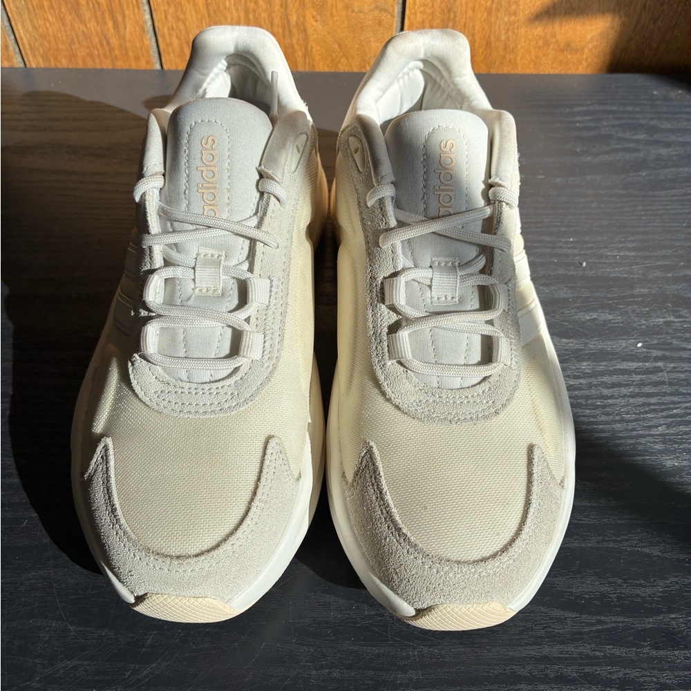 adidas Cream/Tan Low-Top Sneakers